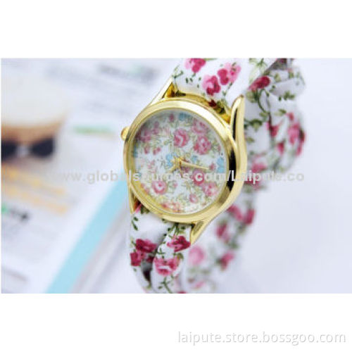 2014 Hot Sale Fashion Ladies' Ribbon Wristwatches